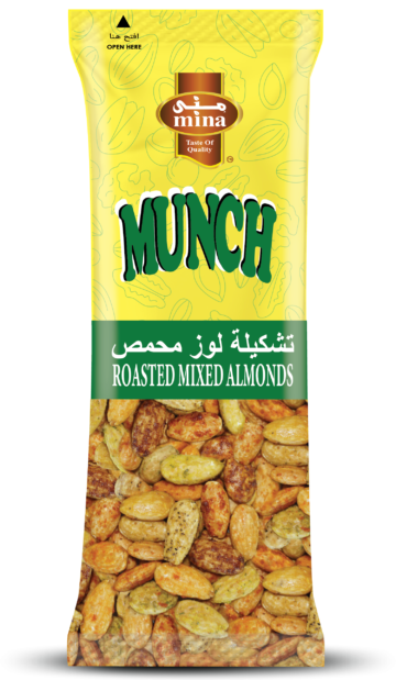 MUNCH ROASTED MIXED ALMONDS