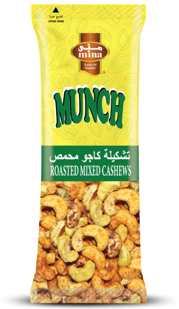 MUNCH ROASTED MIXED CASHEWS
